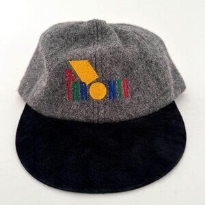 90s vintage Oh Yes Toronto grey rainbow retro unisex snapback hat adjustable cap